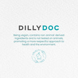 Tubo bioplástico de caña de azúcar renovable de DILLYDOC, envase sostenible para uso diario.