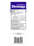 Dimetapp: empaque doble facilita la compra y almacenamiento.