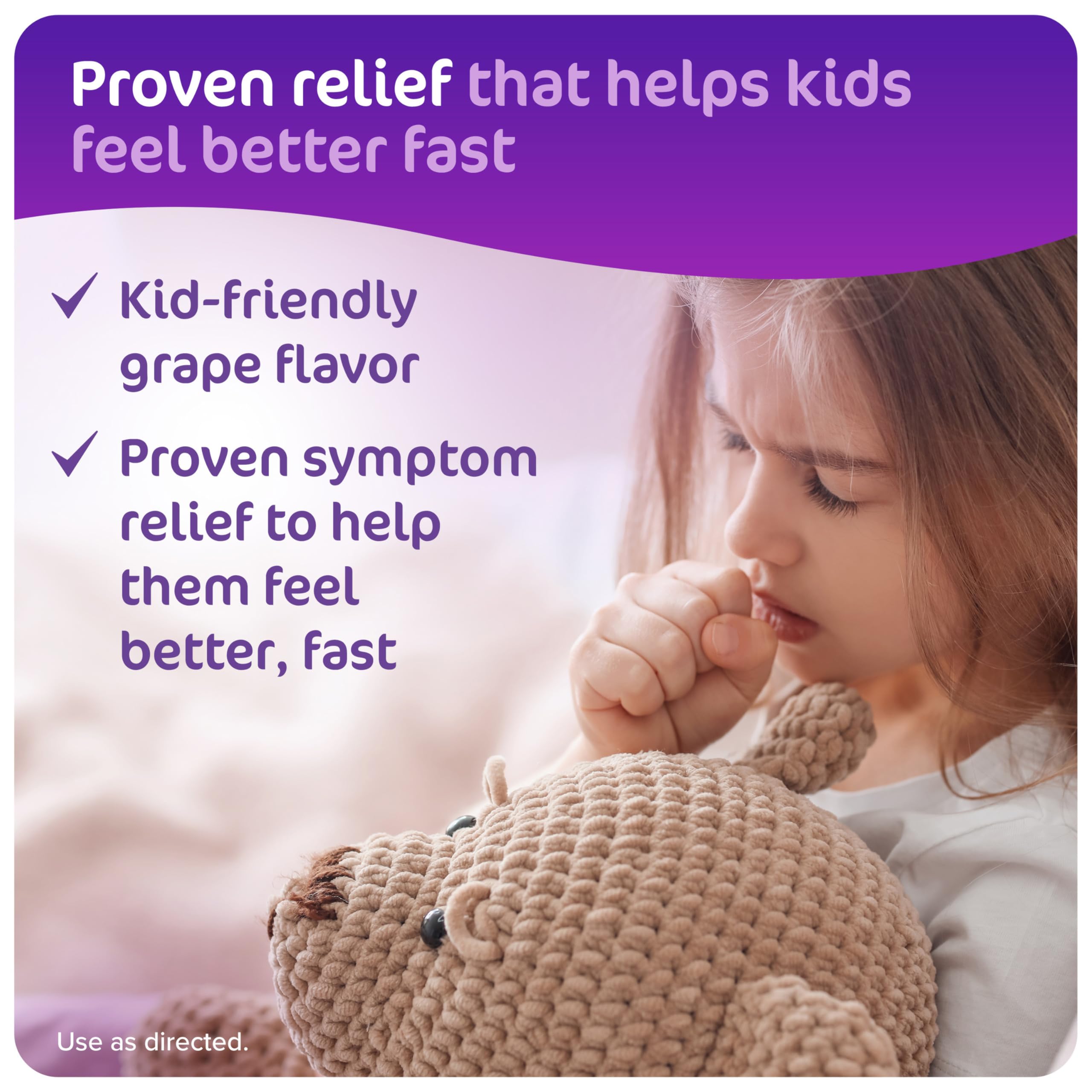 Dimetapp para niños, envase doble, cómodo para viajes.