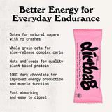Dirtbag Bar textura masticable con chocolate y frutos secos