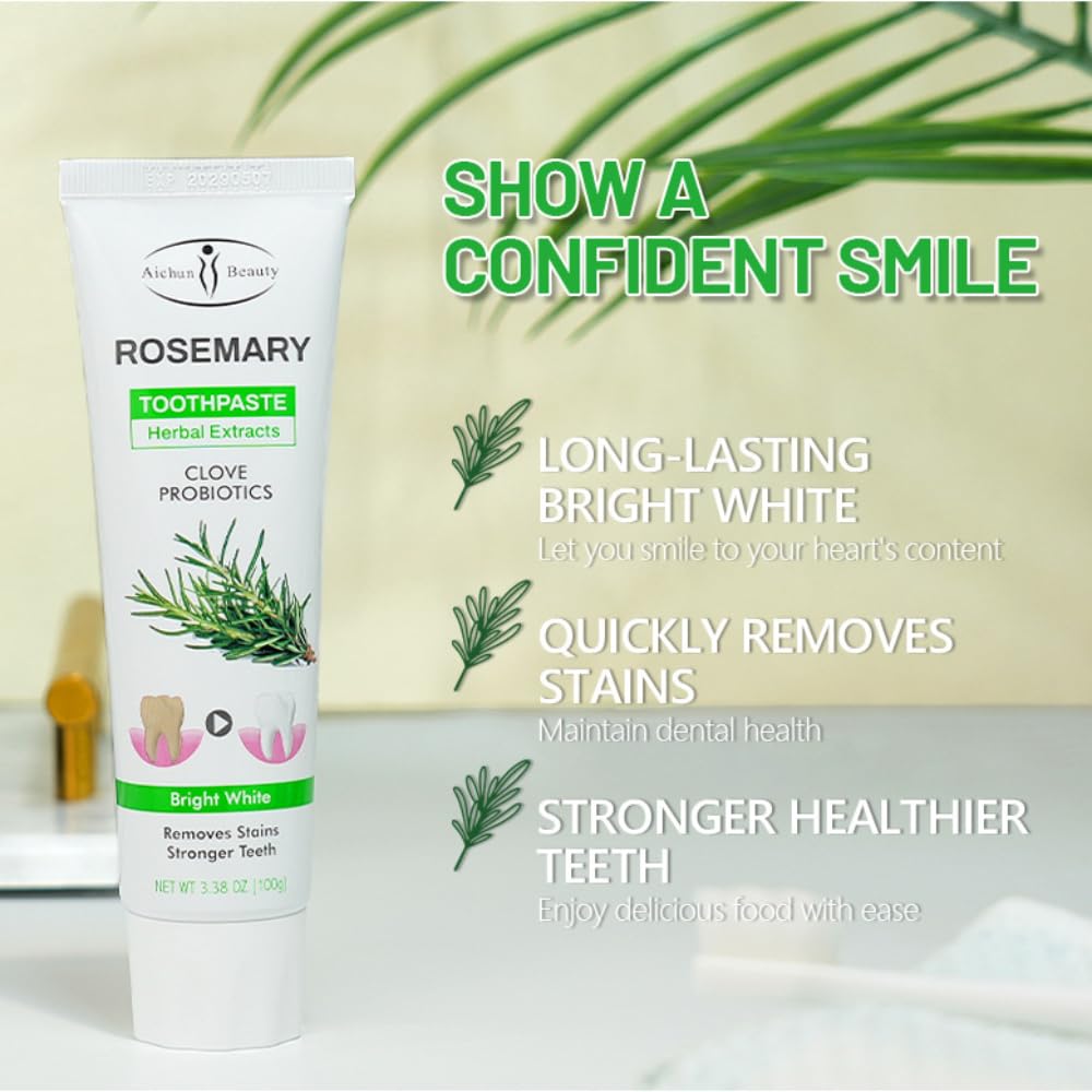 DISAAR Beauty ingredientes rosmarino-clavo, cuidado bucal herbal para encías.