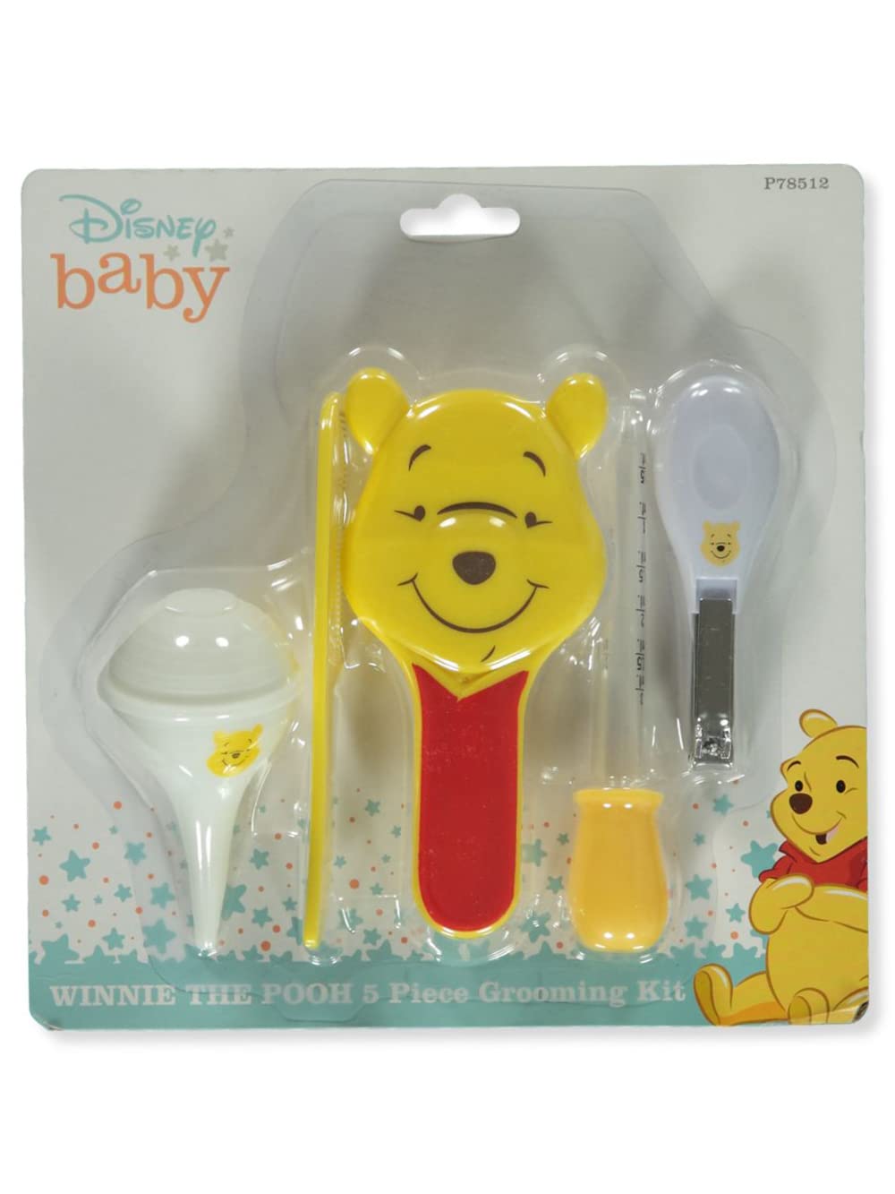 Disney Winnie The Pooh conjunto de cuidado para bebé en amarillo, ideal para higiene diaria y comodidad