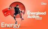 DISO Energy: envase compacto y portátil para llevarlo donde quieras.