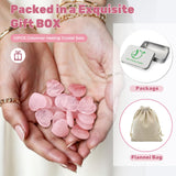 Ditind cuarzo rosa Corazón con bolsa de seda, regalo elegante.