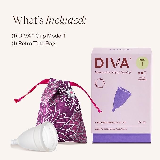 DIVA Copa Modelo 1 trasera: interior liso para limpieza fácil
