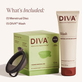 DIVA Disc con capacidad de 36 ml para mayor tranquilidad.