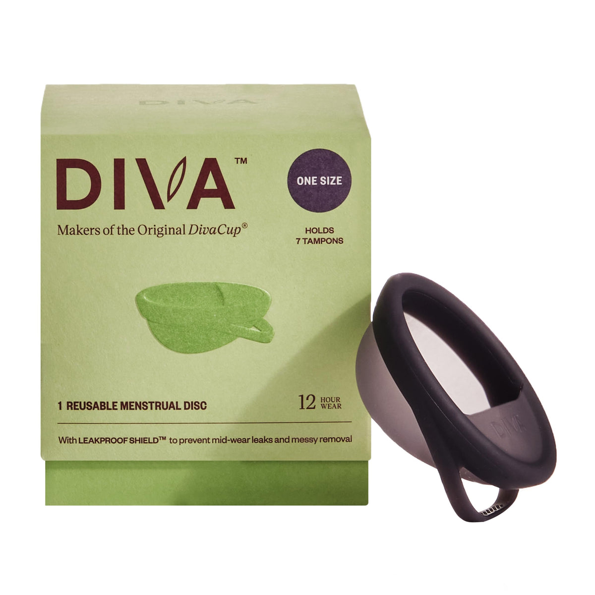 Diva Disc cómodo disco menstrual para uso diario con inserción suave