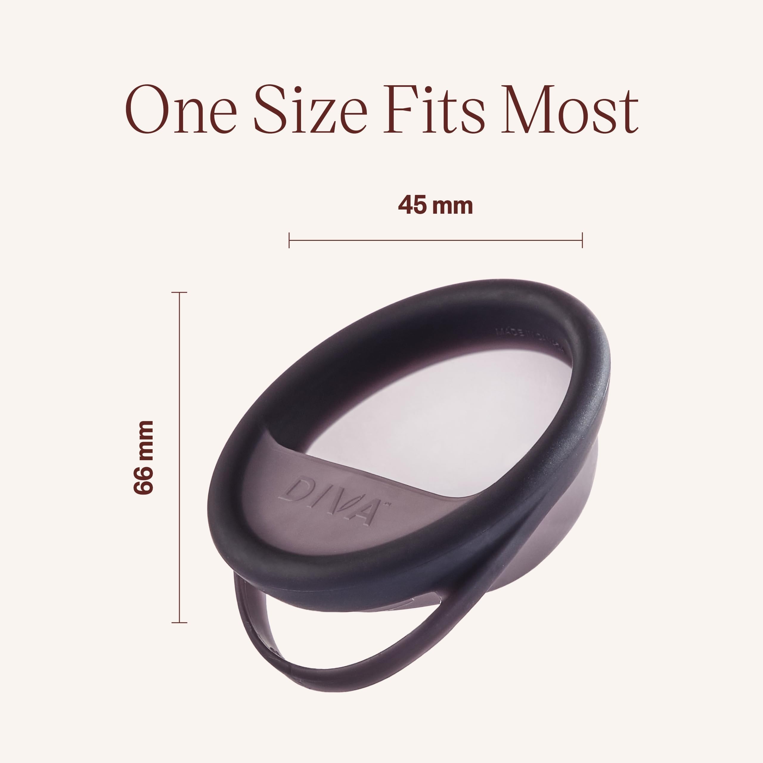 DIVA Disc, forma ovalada para un ajuste cómodo.