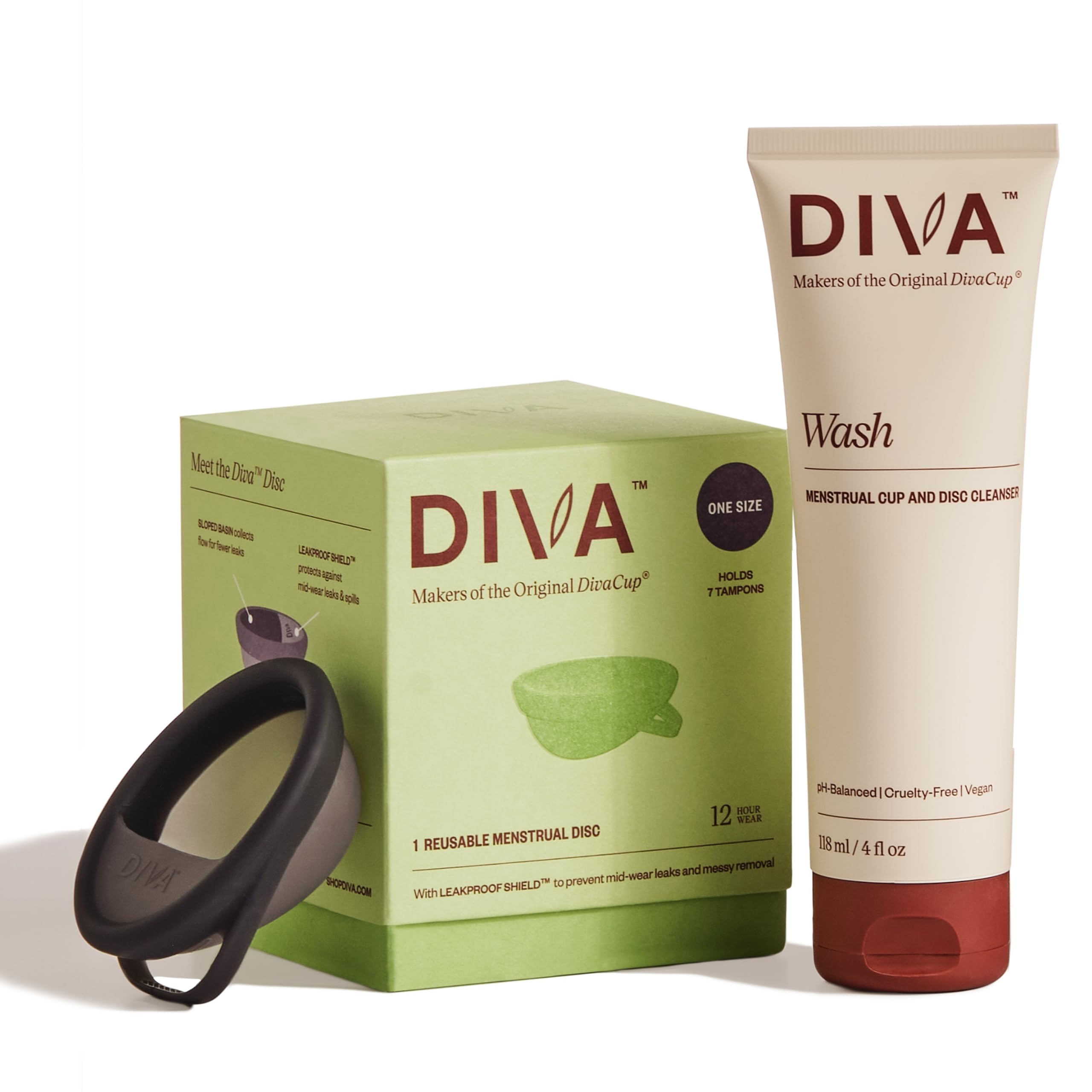 DIVA Disc de silicona médica, cómodo y seguro para tu ciclo.