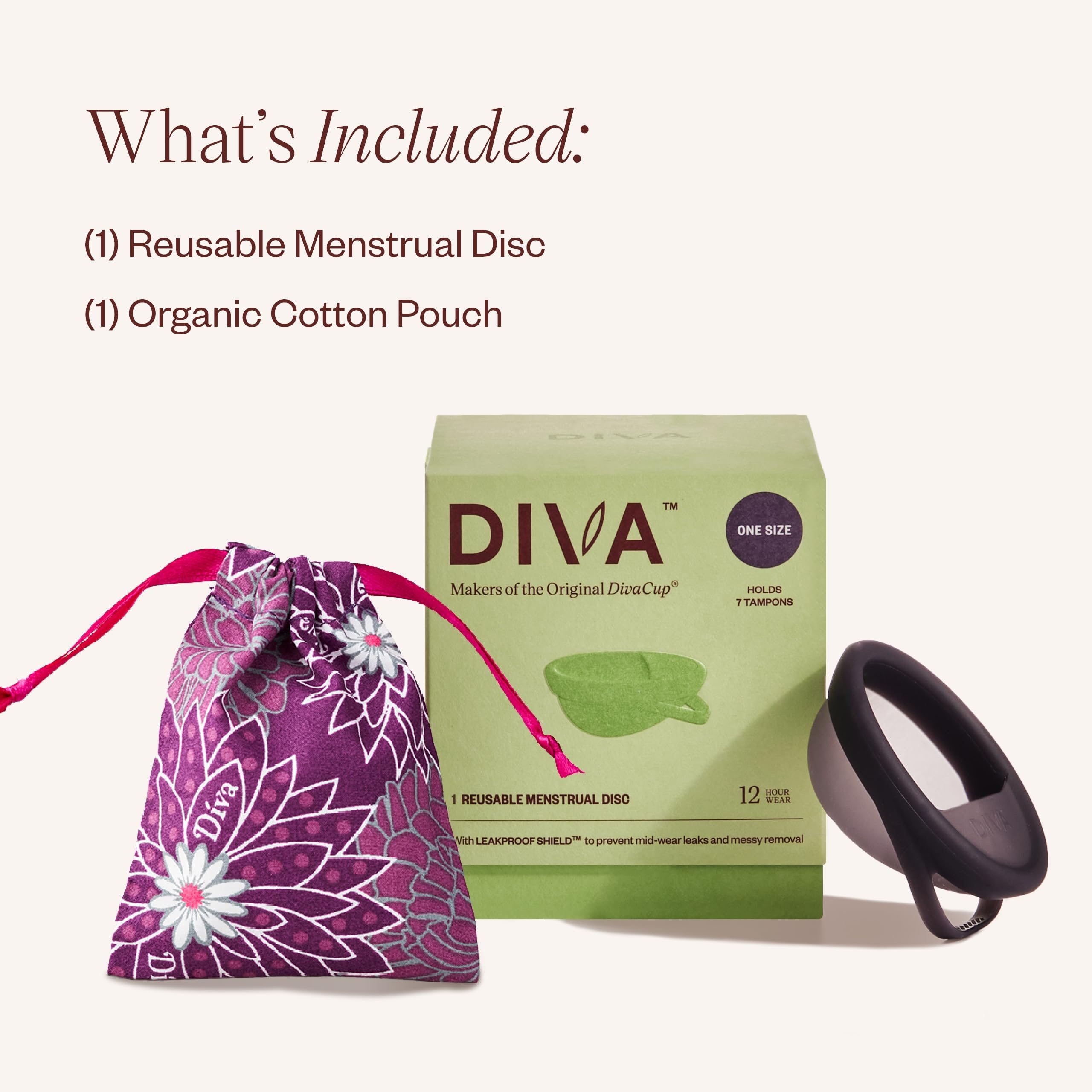 DIVA Disc, uso 12 horas, comodidad sin interrupciones.