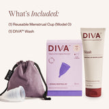 Diva Cup con capacidad equivalente a 4 tampones, ideal para mayor protección.
