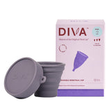 DIVA Cup Modelo 2 copa menstrual, ergonomía para comodidad diaria.
