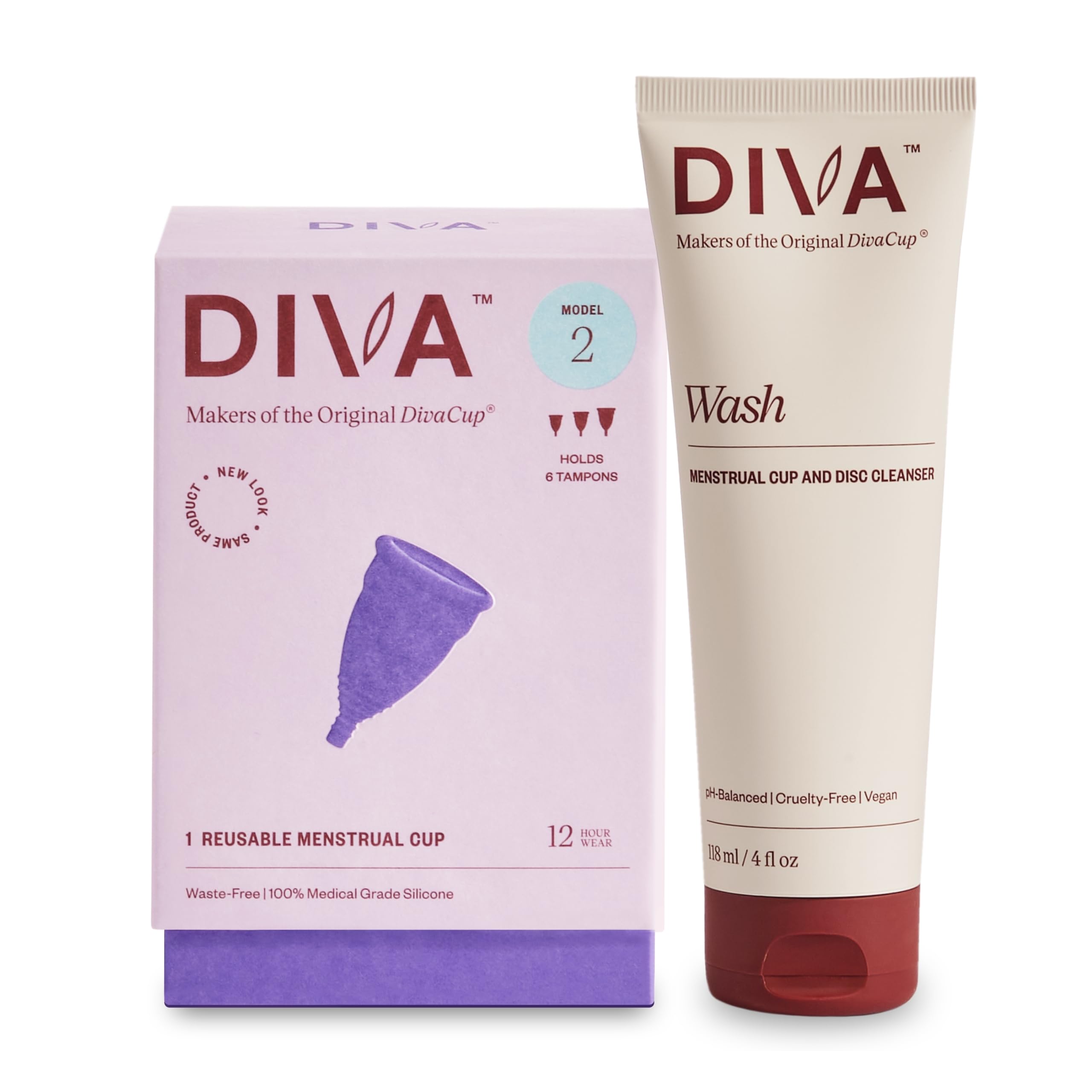 DivaCup Modelo 2, silicona médica, uso cómodo y seguro