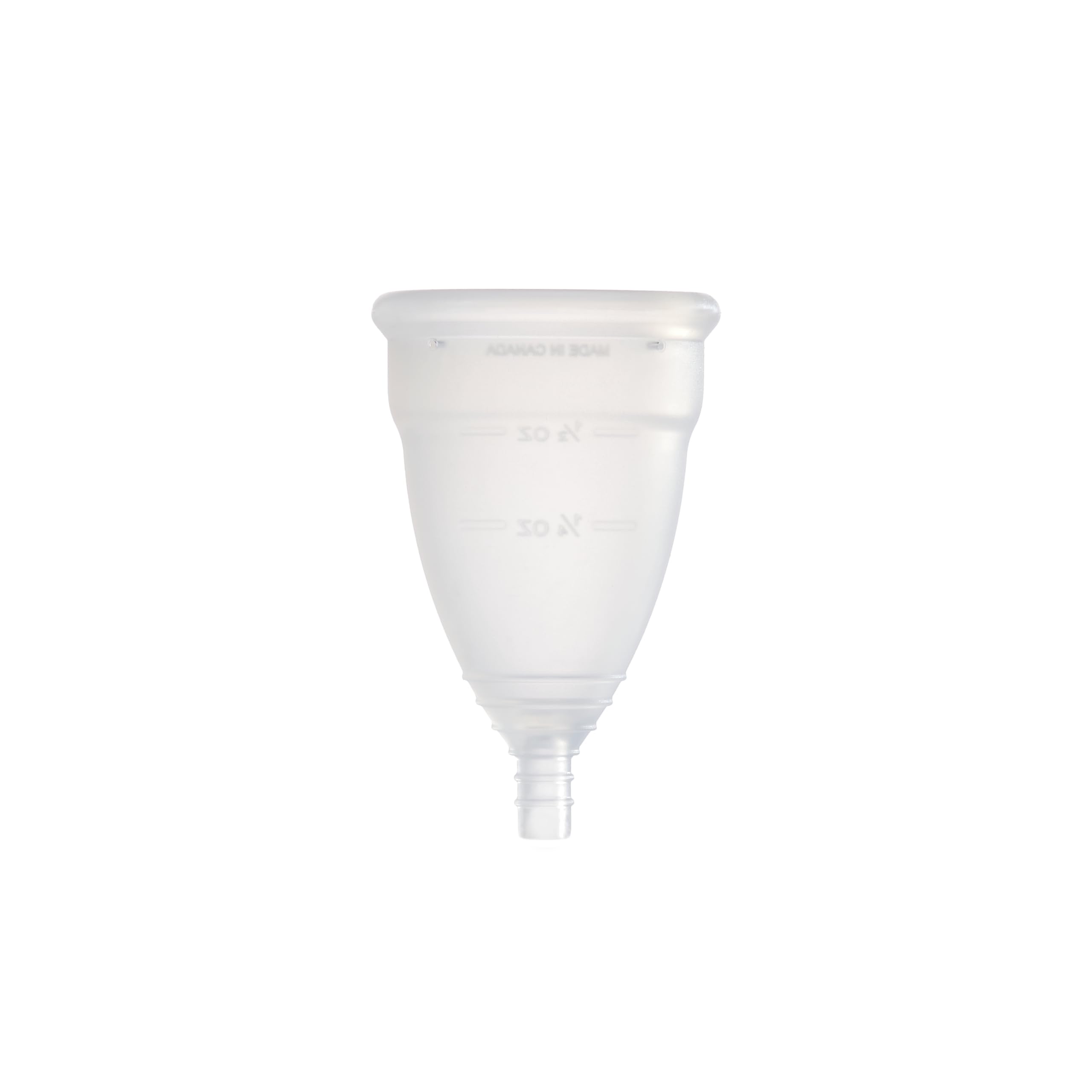 DivaCup tamaño 1, adecuado para flujo medio a alto.