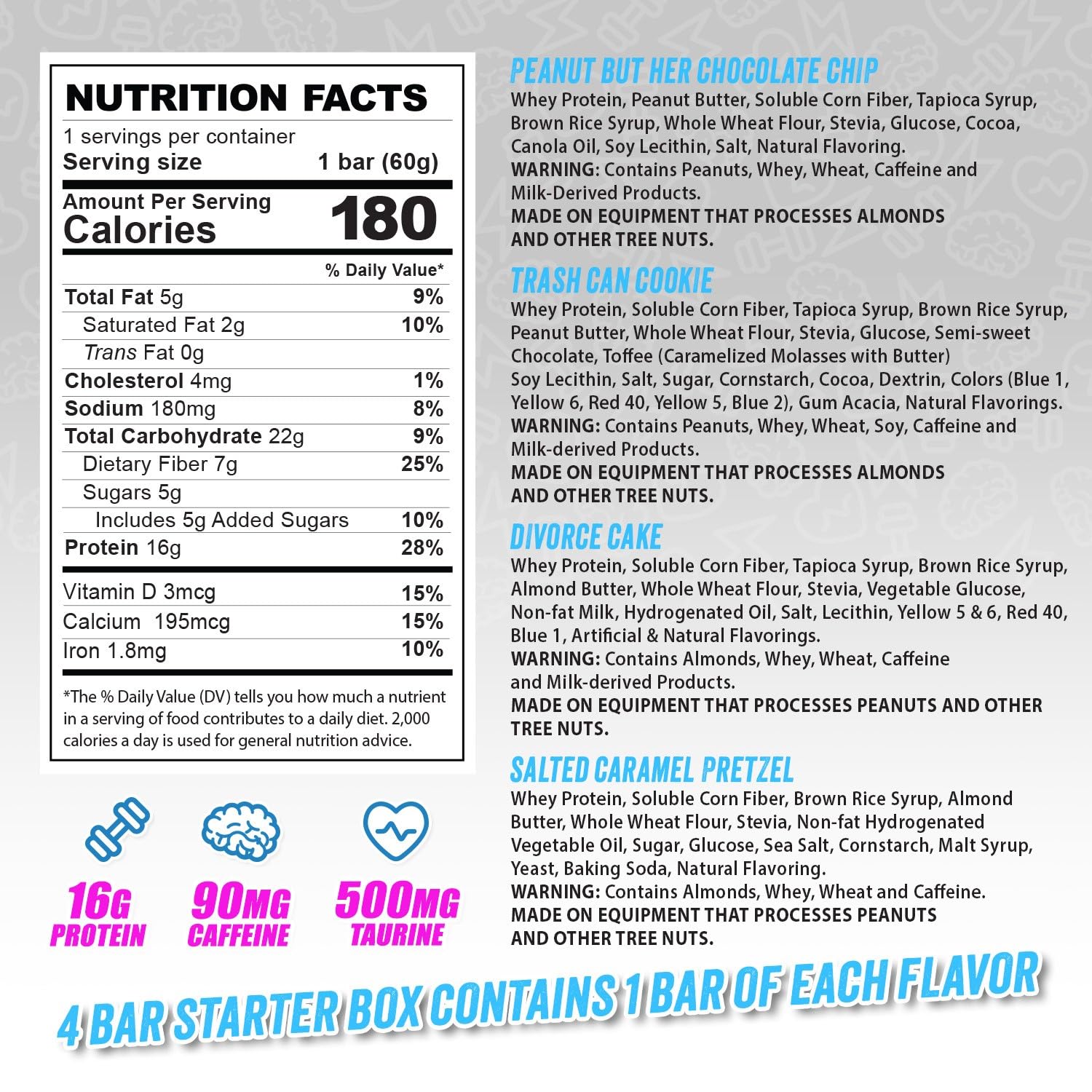 Dive Bar Nutrition barra mordida, sabor gourmet y proteína para merienda