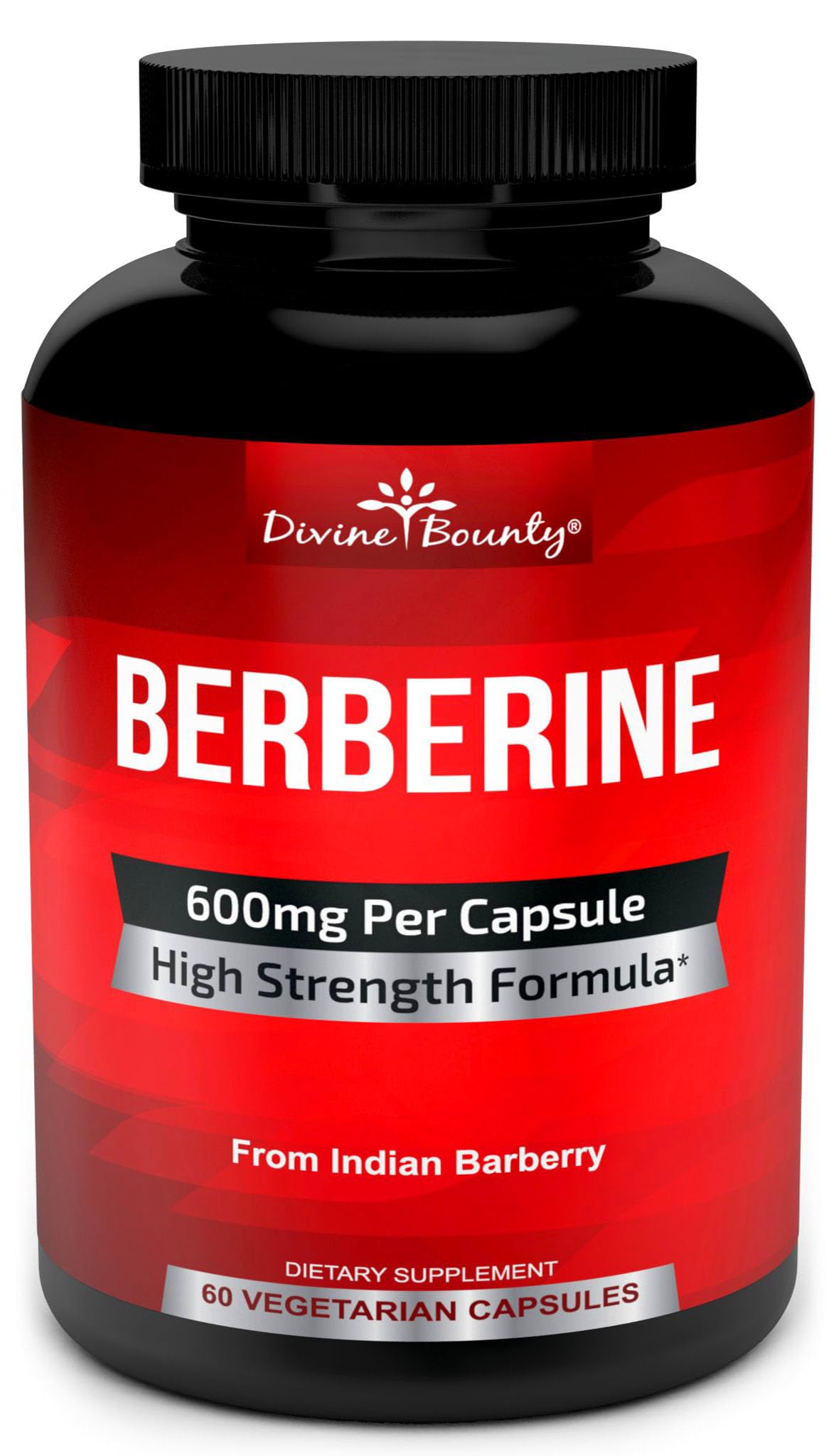 Divine Bounty berberina pura, cápsula vegetariana para uso diario.