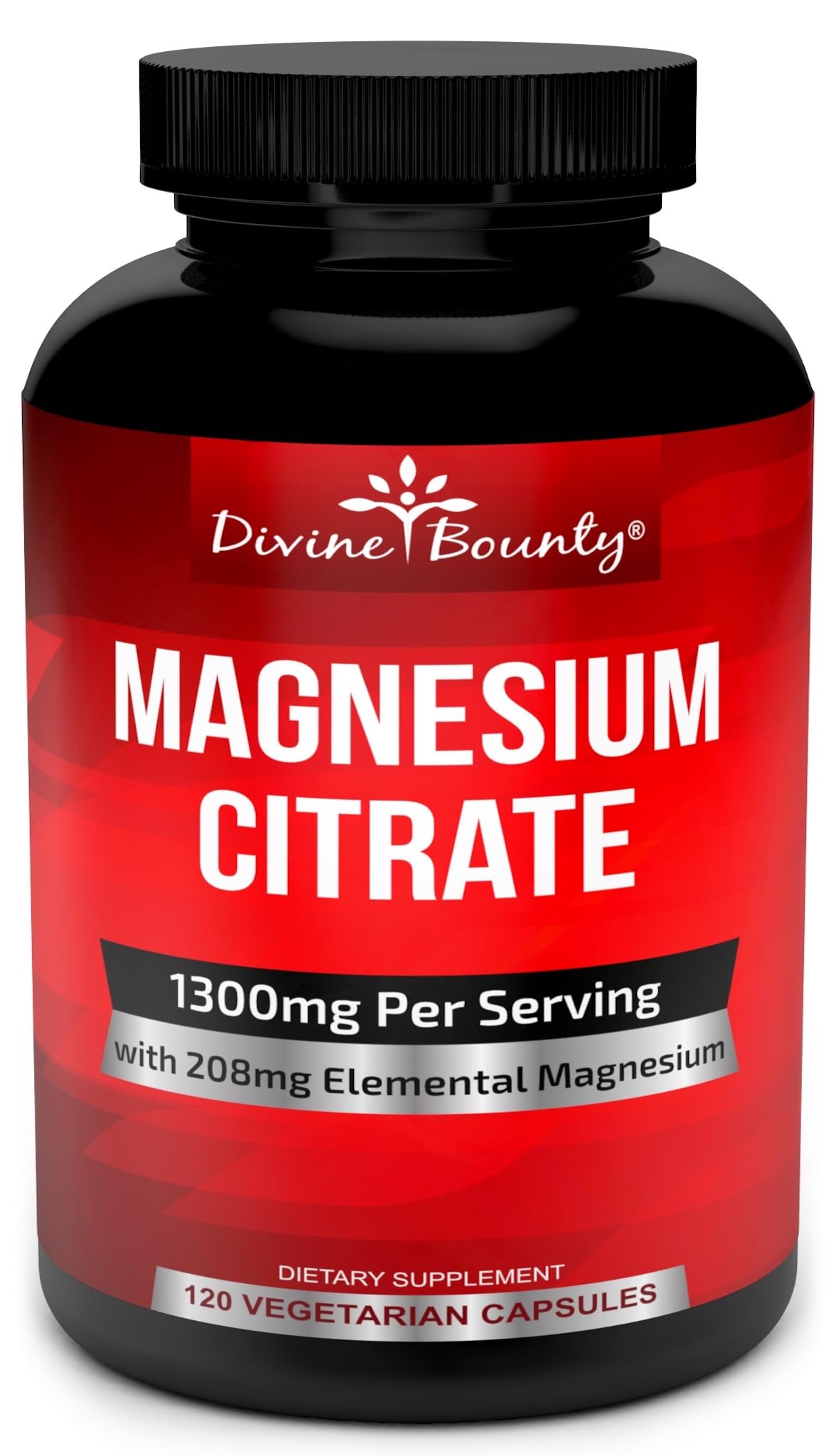 Divine Bounty citrato de magnesio en cápsulas: energía diaria