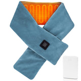 Diweez bufanda eléctrica azul muestra calor cómodo para el cuello.