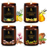 DL DREAMY DEWLA: conjunto de 4 velas de soja para ambientar hogares.