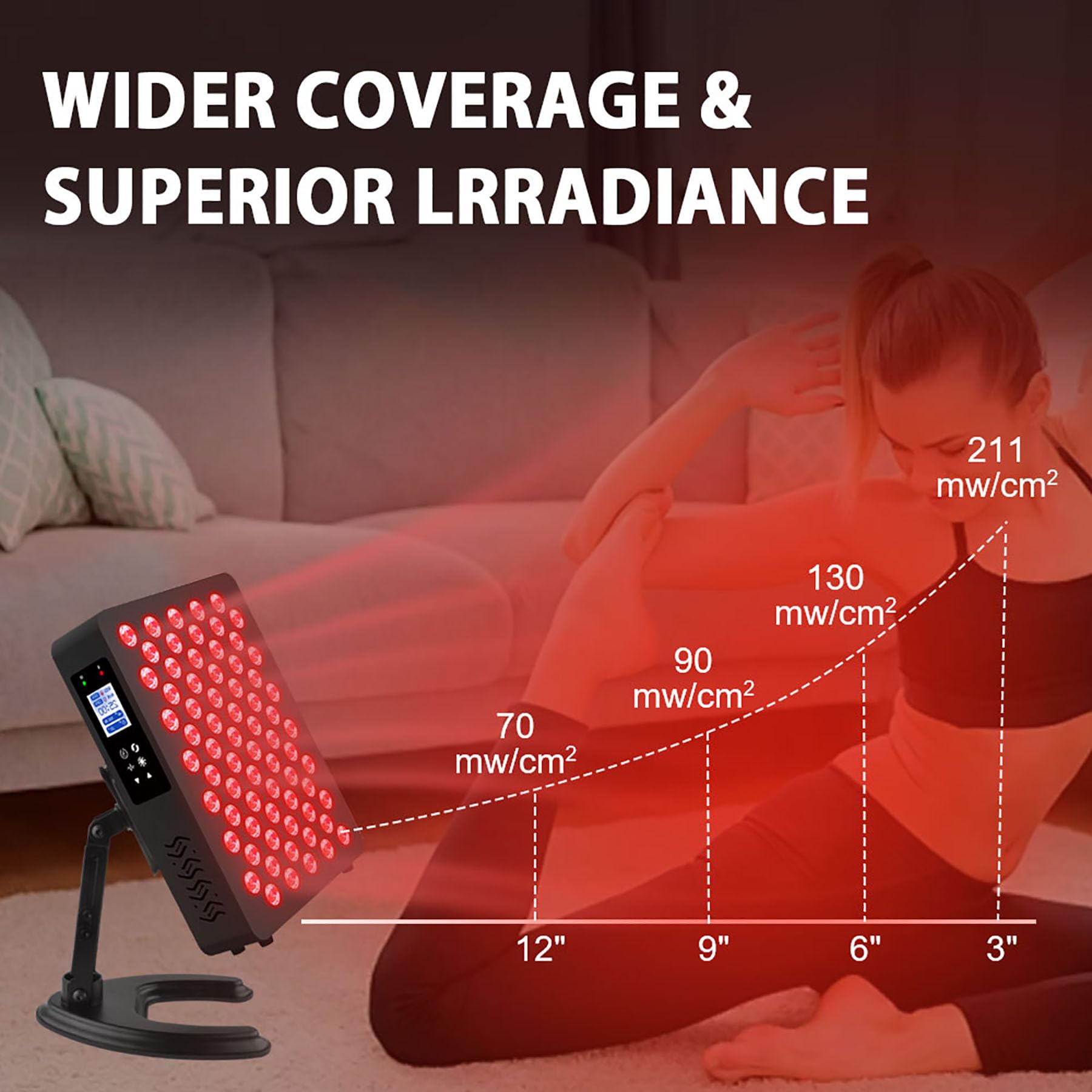 DLG GRP Panel luz infrarroja 810-850 cuerpo: recuperación muscular suave