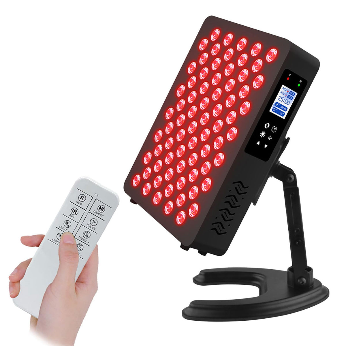 DLG GRP Panel luz roja 630-660 frente: mejora la piel y relajación facial