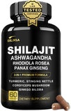 DLNIA 8-en-1 Shilajit: cápsulas para energía diaria y vitalidad natural.