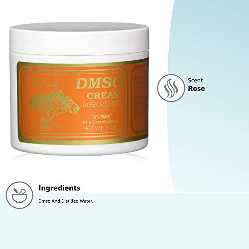 DMSO Crema Rosa etiqueta detalle, aroma suave para el cuidado diario