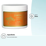 DMSO Crema Rosa etiqueta detalle, aroma suave para el cuidado diario