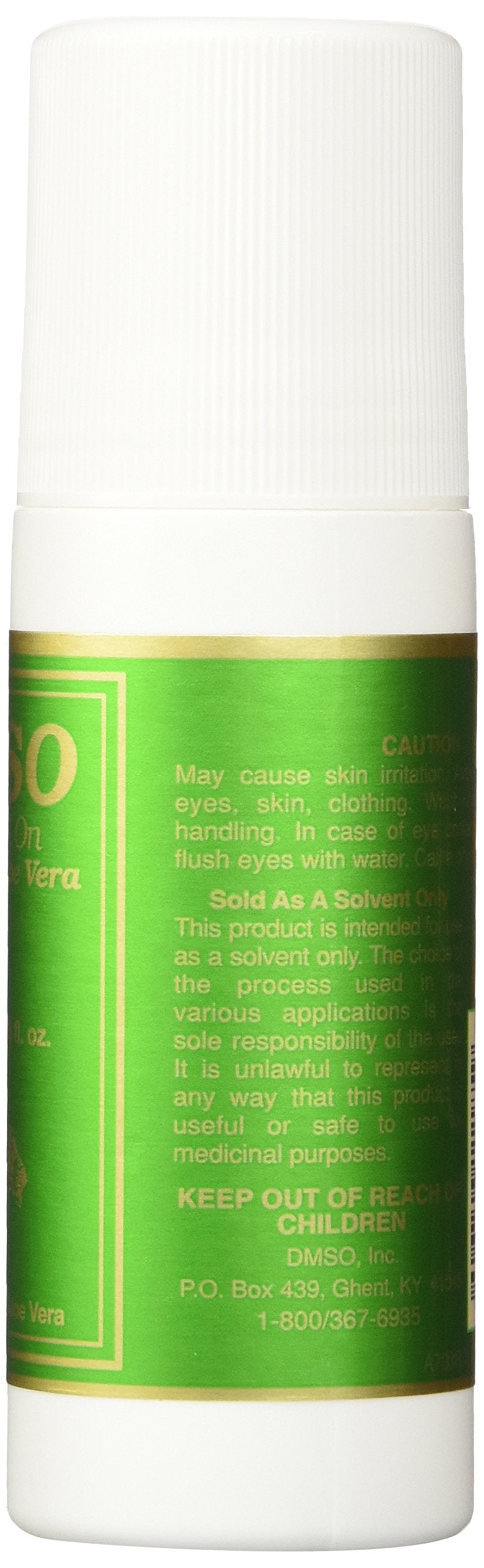 DMSO Roll-On 70/30 Aloe Plast, etiqueta legible, uso localizado para confort.