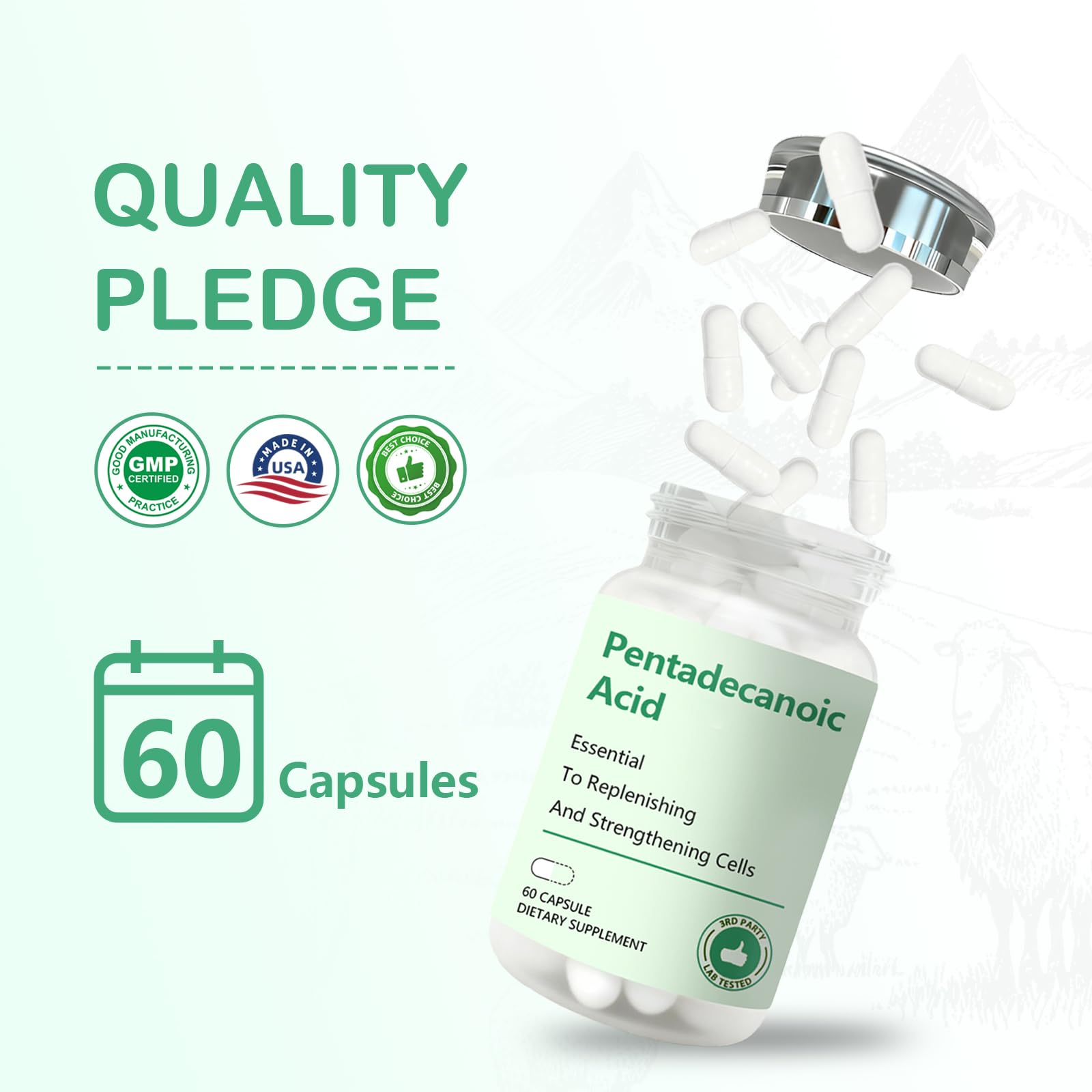 DNOUHN ácido pentadecanoico origen leche oveja alta: fuente natural de nutrientes.