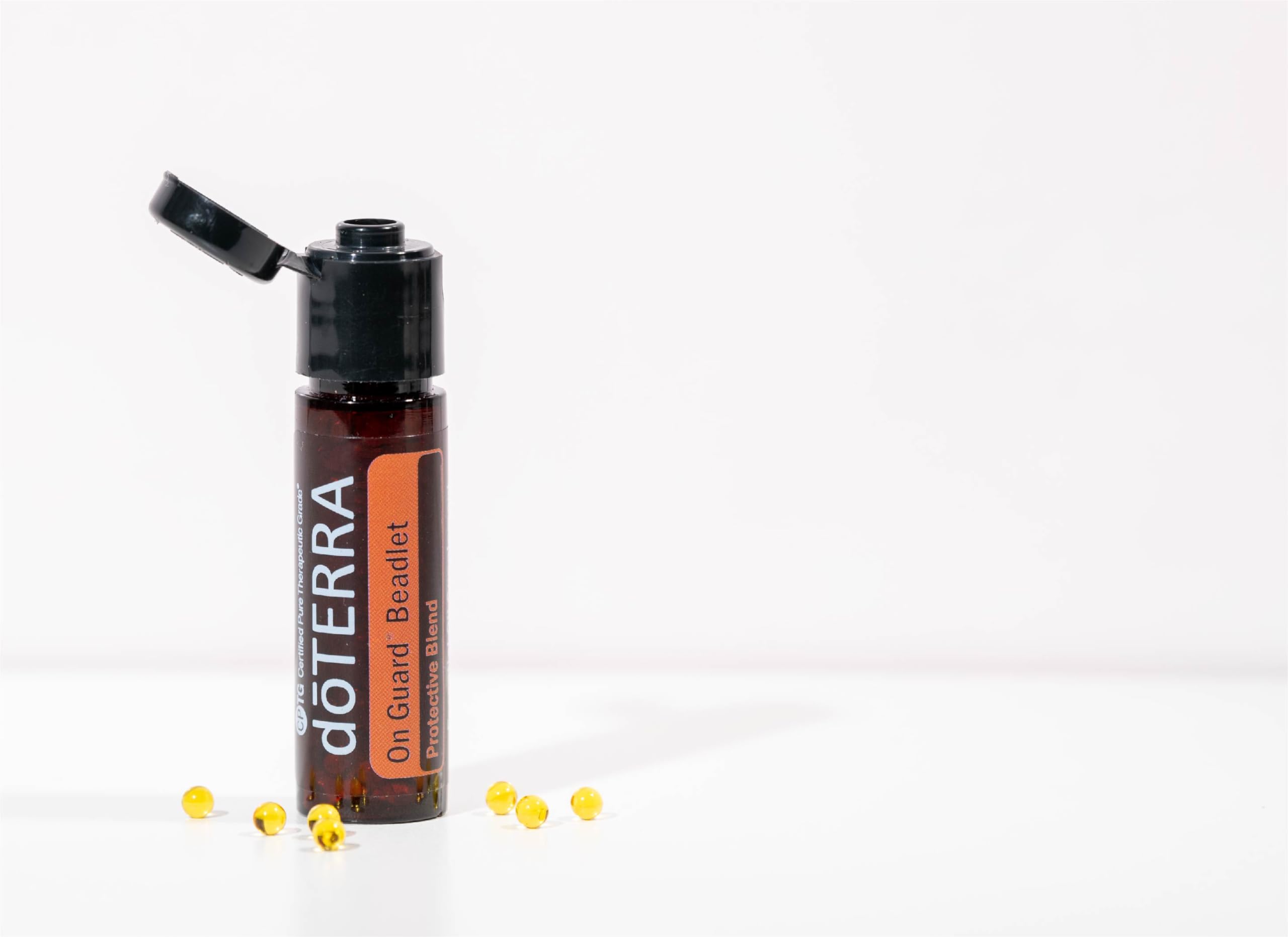 doTERRA On Guard: imagen de perlas listas para disfrutar al salir, aroma agradable.