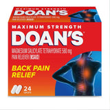 Doans Extra Strength tabletas en empaque exterior seguro para uso ocasional