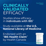 DocDigest etiqueta muestra la mezcla probiótica específica para IBS-D.
