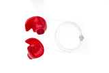 Doc's Proplugs grande ventilado rojo, con cordón, evita pérdidas en agua.