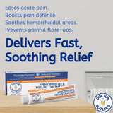 Doctor Butler's ungüento para hemorroides aplicación, aplica fácilmente y alivia rápidamente molestias.