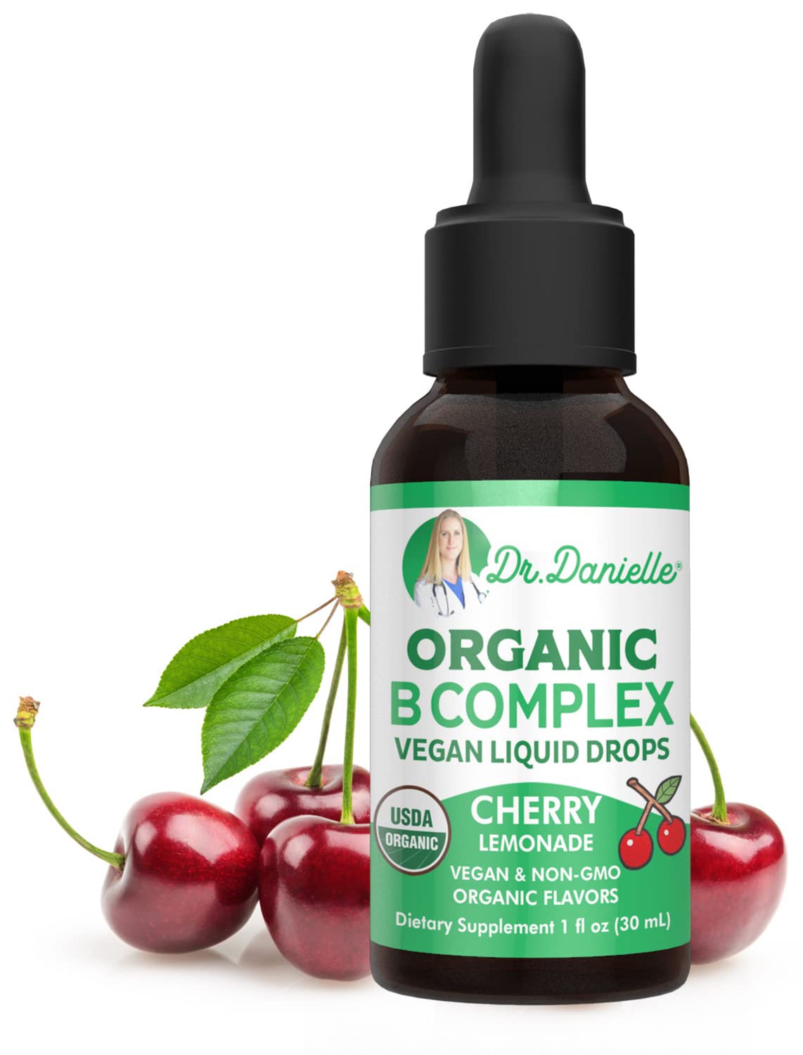 Doctor Danielle Gotas B Organico Cereza: sabor agradable y absorción rápida.