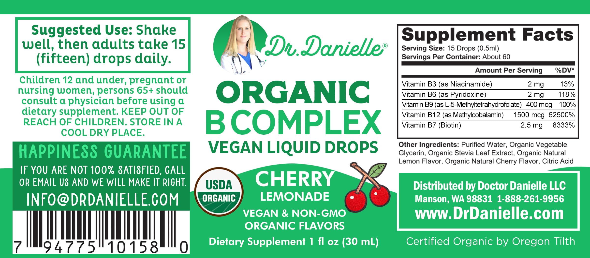 Doctor Danielle Gotas B12 Metil: forma superior de B12 para la energía.