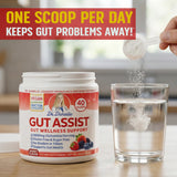 Dosificador de Doctor Danielle Leaky Gut Support, dosis convenientes para uso diario.
