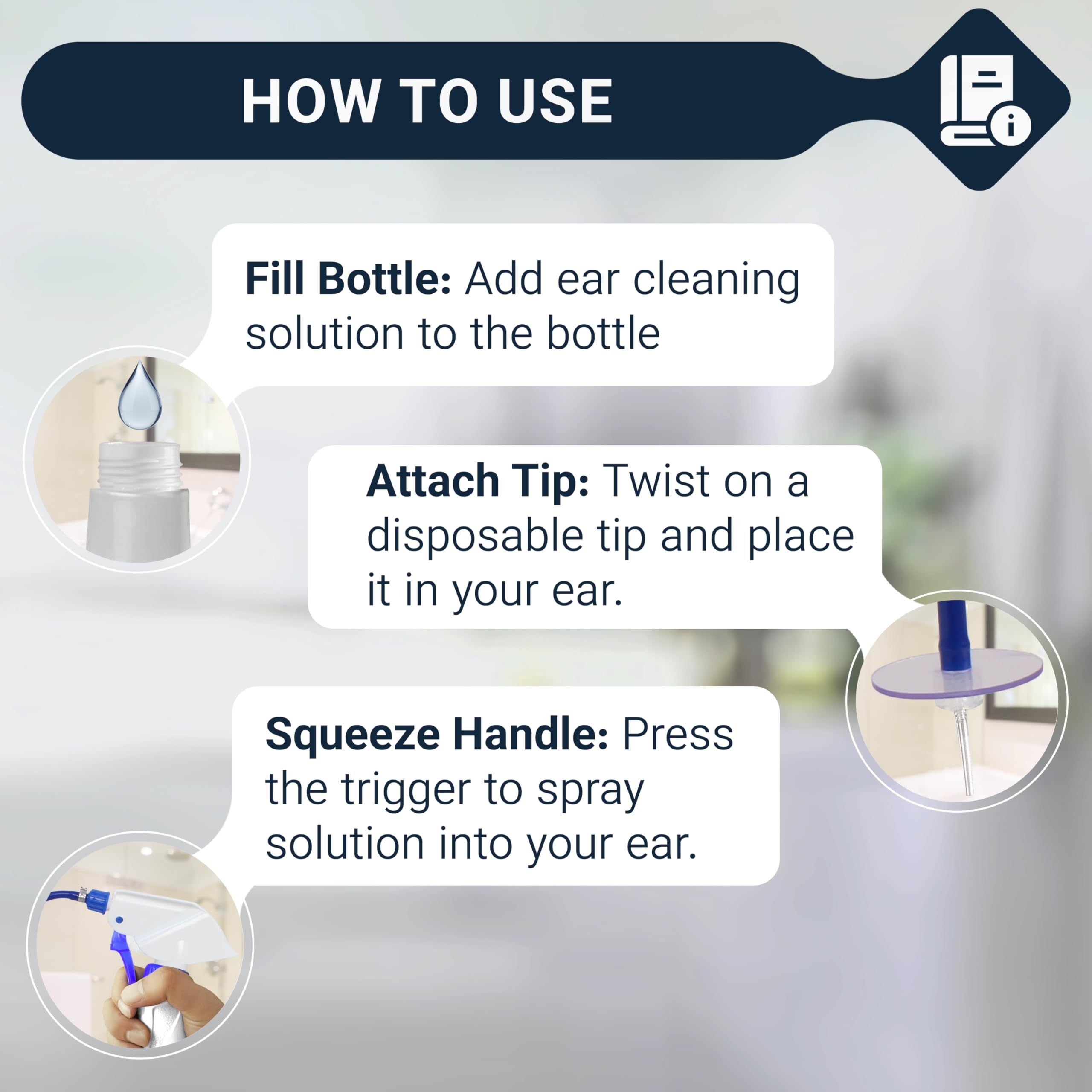 Contenido del sistema: botella y puntas desechables de Doctor Easy