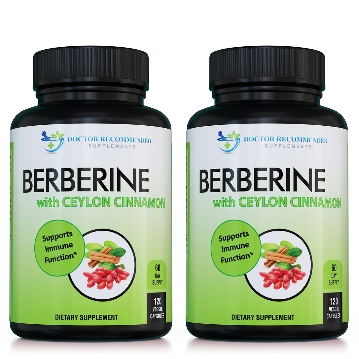 DOCTOR RECOMMENDED SUPPLEMENTS Berberina con canela en botella: posible apoyo inmunitario.
