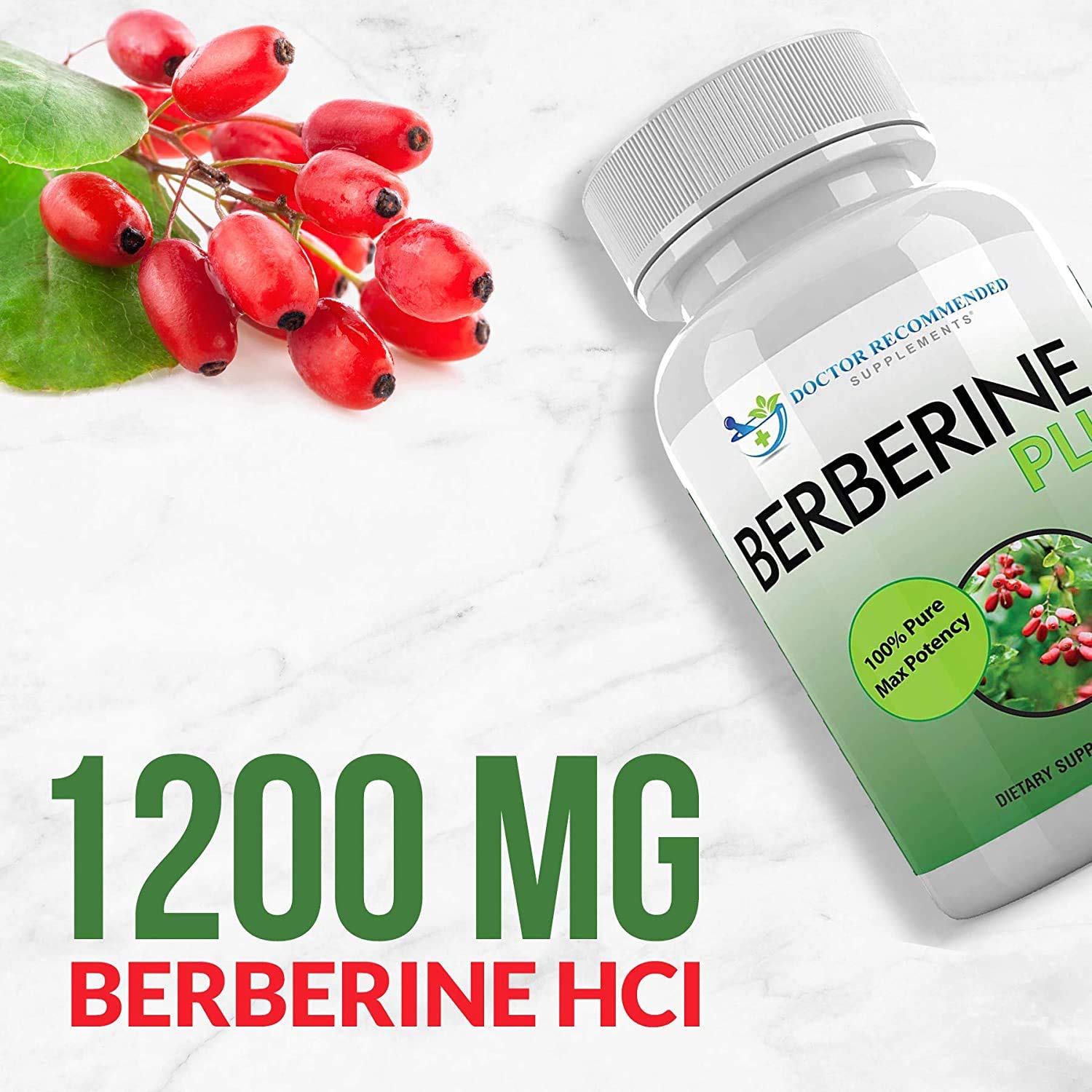 Suplementos Recomendados por Doctores: etiqueta frontal muestra berberina y jalea real.