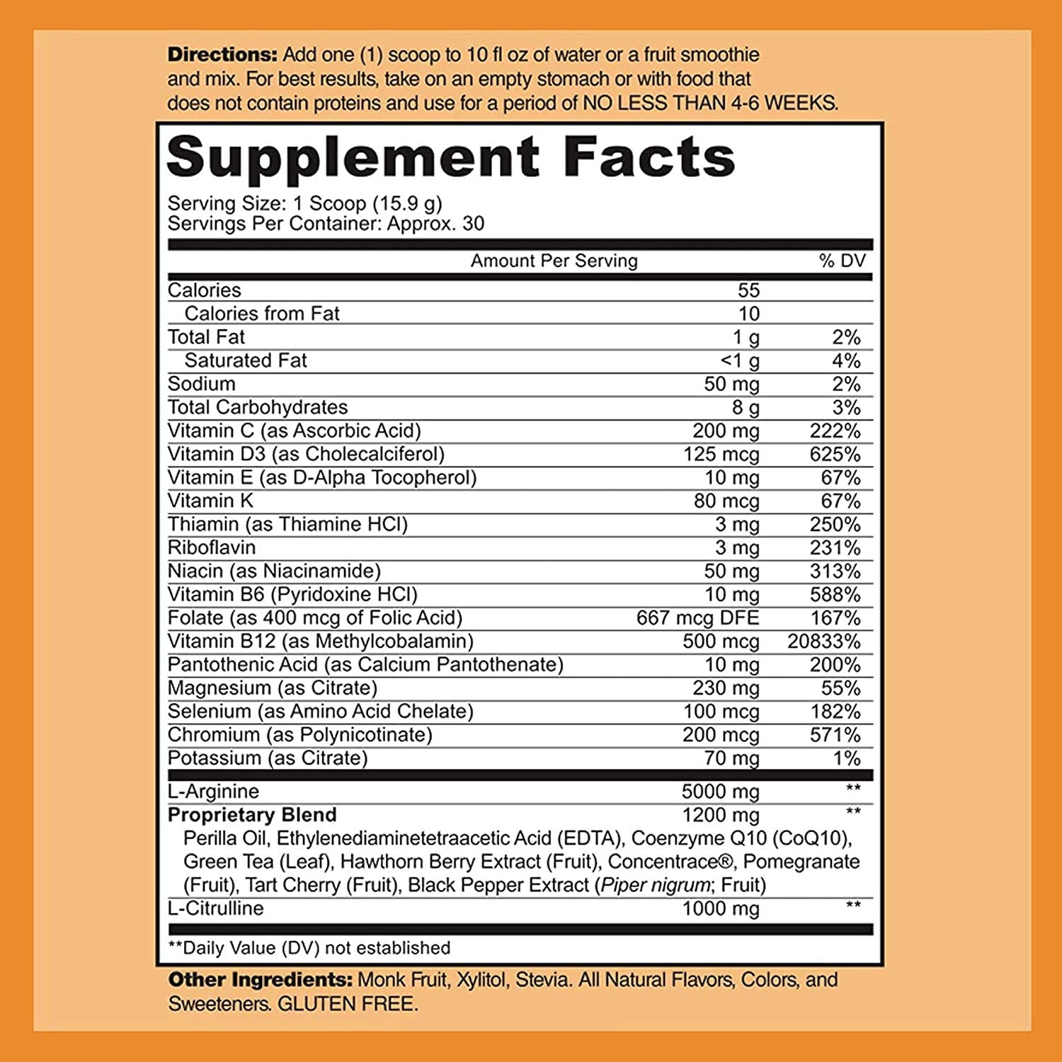 DOCTOR RECOMMENDED SUPPLEMENTS L-arginina y L-citrulina para apoyar la circulación y el rendimiento diario