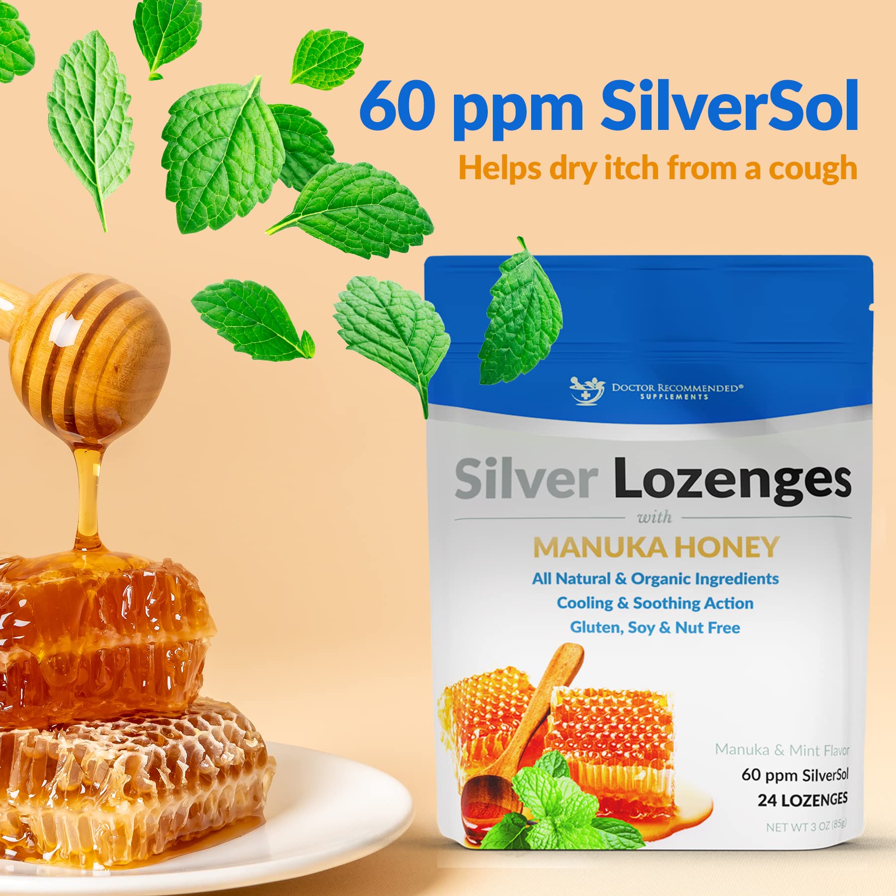 Detalle de miel de Manuka cruda de DOCTOR RECOMMENDED SUPPLEMENTS