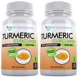 DOCTOR RECOMMENDED SUPPLEMENTS Turmeric Curcumin cápsulas frente, posible apoyo diario para bienestar.