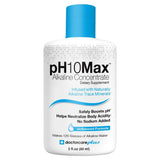 DoctorCare Plus gótas de agua alcalina en botella para hidratación avanzada.
