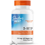 Doctor's Best 5-HTP: botella etiquetada para una elección consciente.
