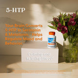 Doctor's BEST 5-HTP: cápsulas vegetales de 180 por botella para conveniencia diaria.