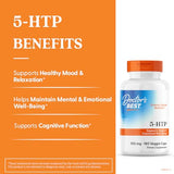 Doctor's BEST 5-HTP: apoyo a la serotonina para ánimo positivo y mejor sueño.