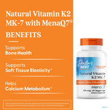 Doctor's Best K2 MK-7, cápsulas para absorción óptima