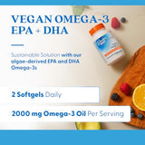 Algas micro de Doctor's BEST, omega-3 vegetal para soporte cerebral